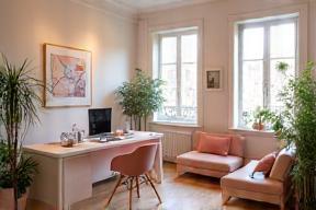 Bureau girly et accueillant de NutriSanté Conseil à Nantes